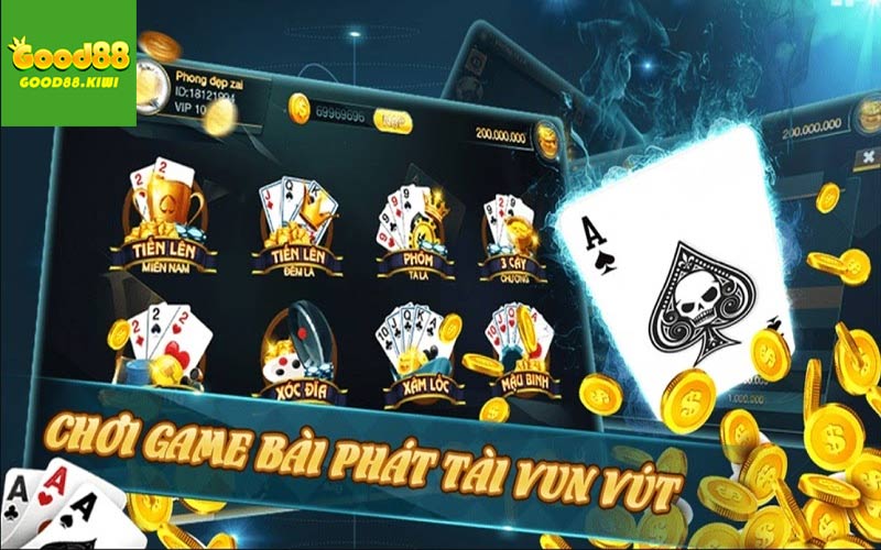 Đa dạng game bài - Tha hồ lựa chọn